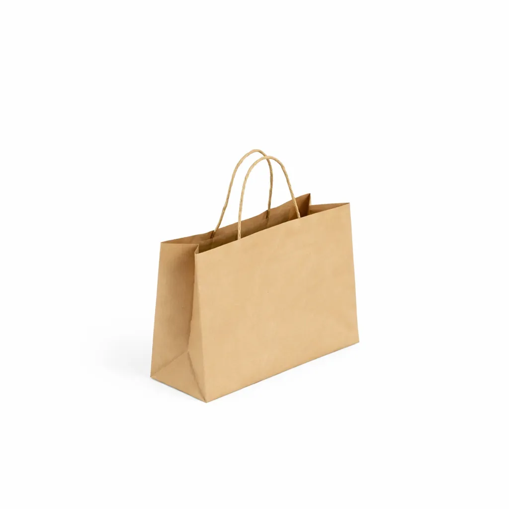 Kraft Paper Bag Extra Small – 250 W x 180 H x 100 mm Gusset B8026.BN